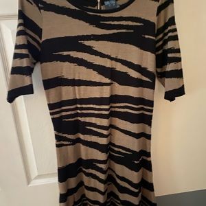 Gabby Skye animal print sweater dress